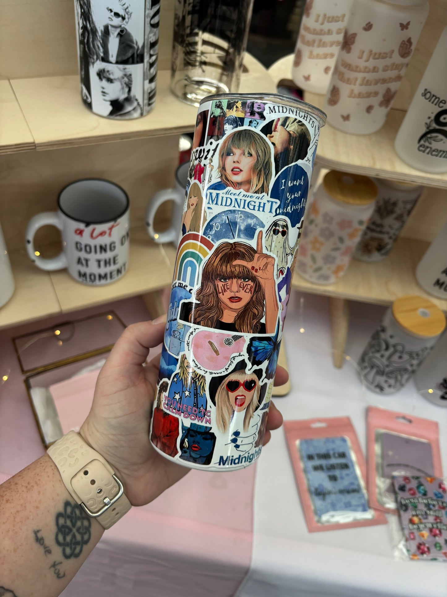 TS Sticker Look Tumbler