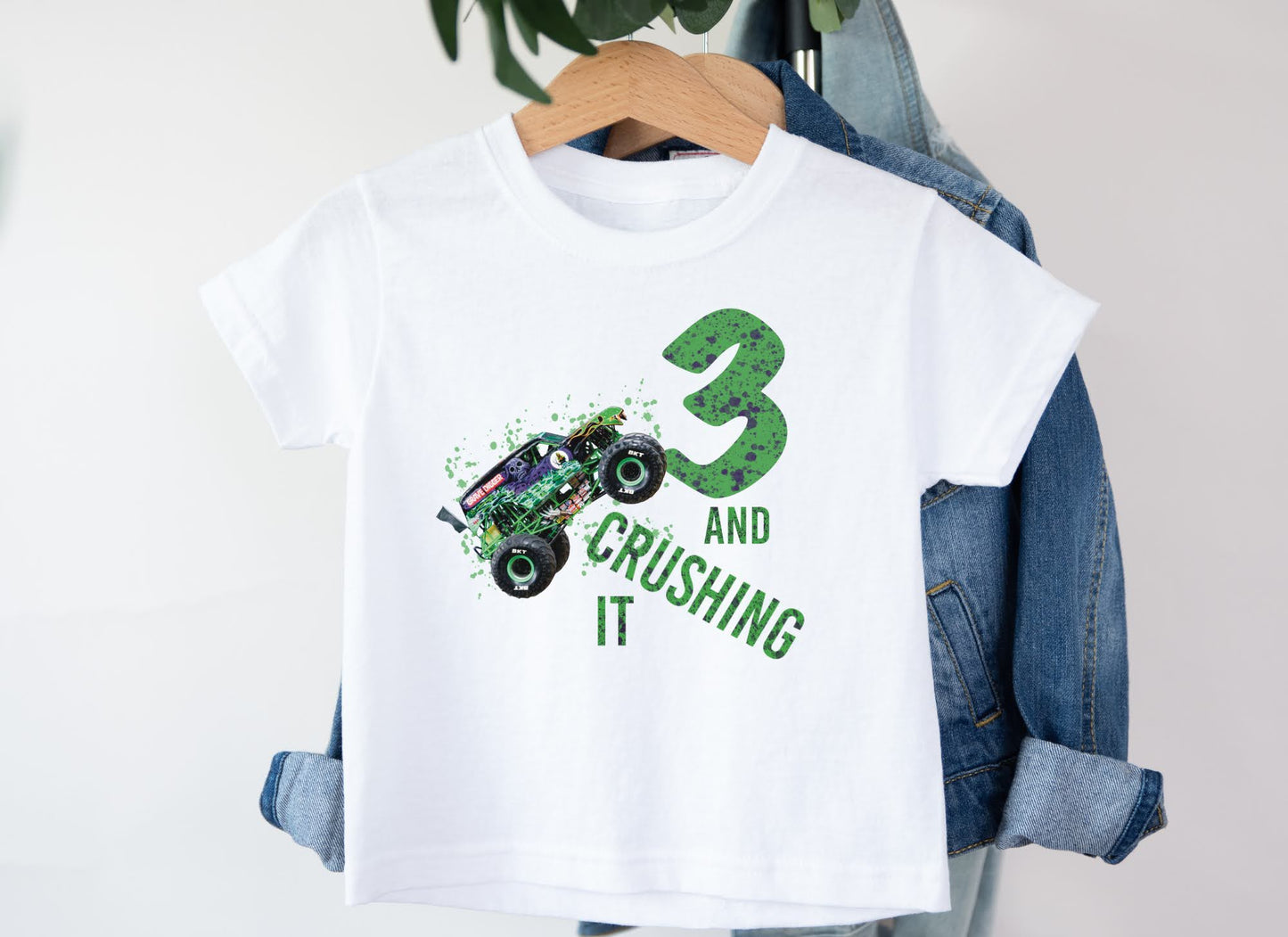 3 and Crushing It Bday Shirt