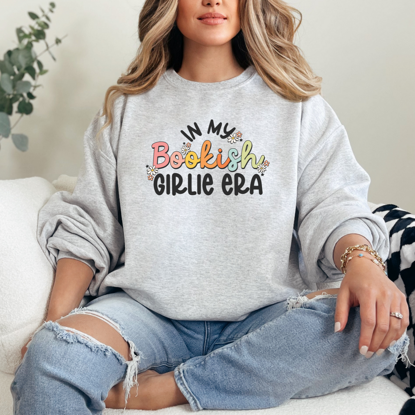 In My Bookish Girlie Era Crewneck Sweater