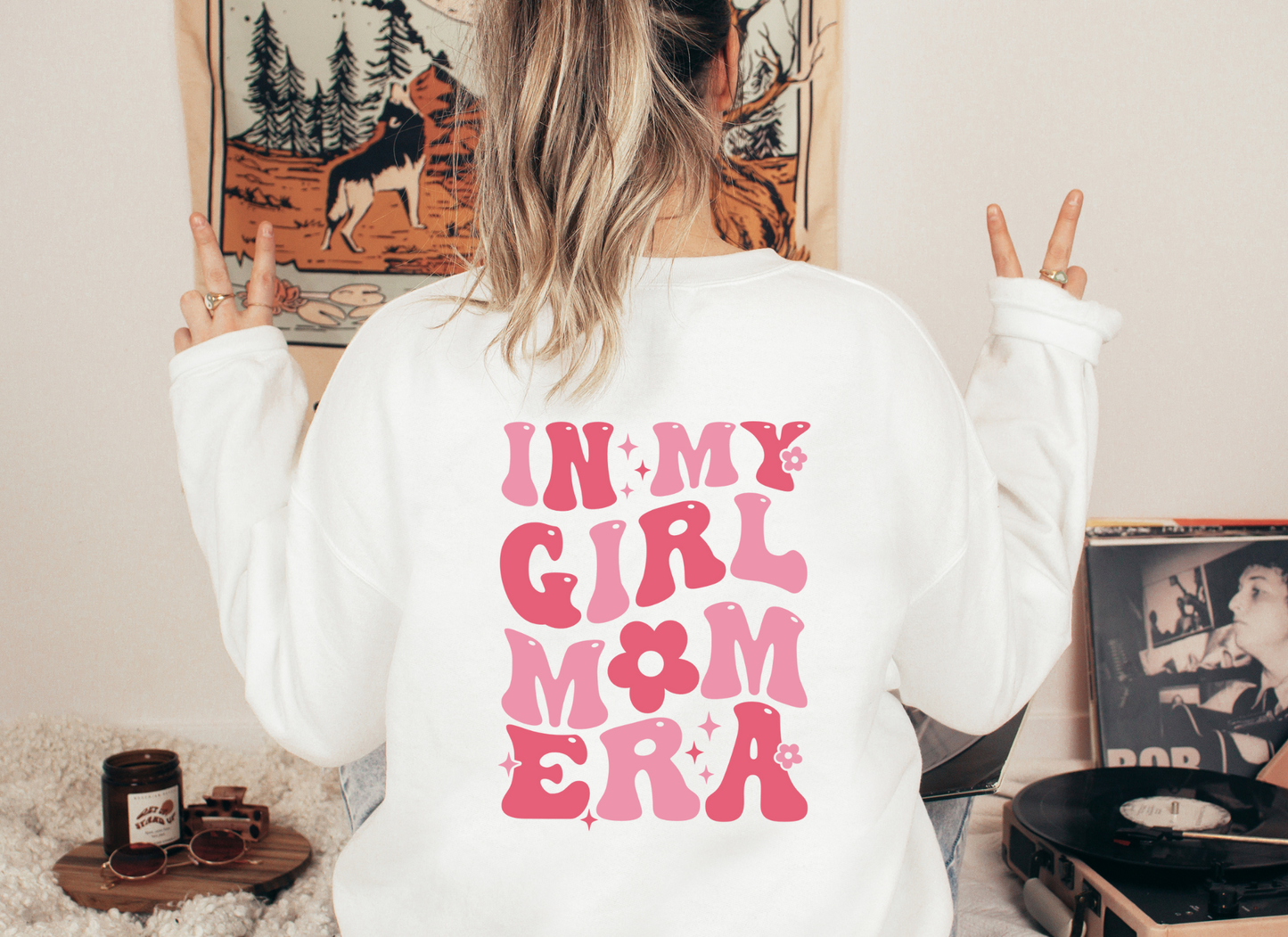 In My Girl Mom Era Crewneck Sweater