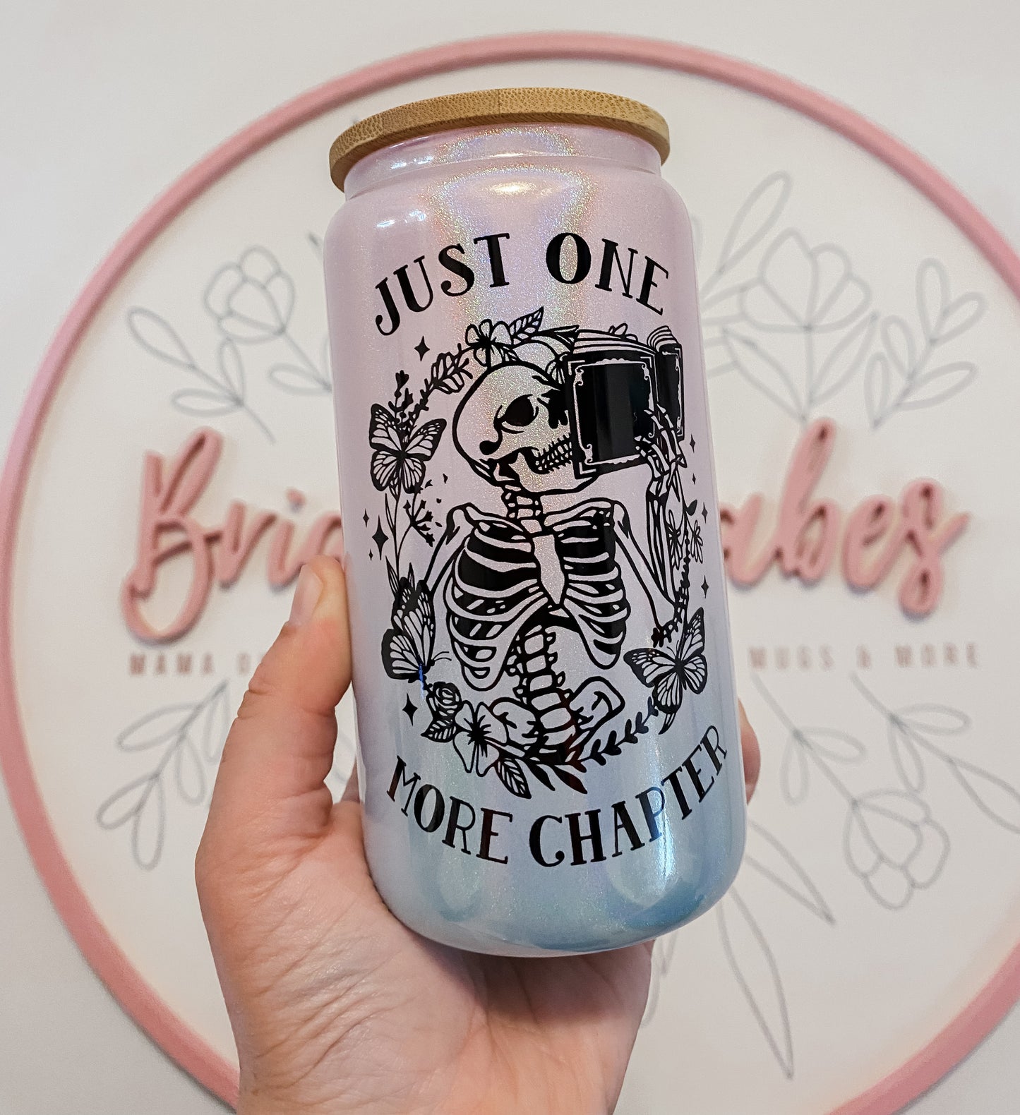 One More Chapter Glass Can