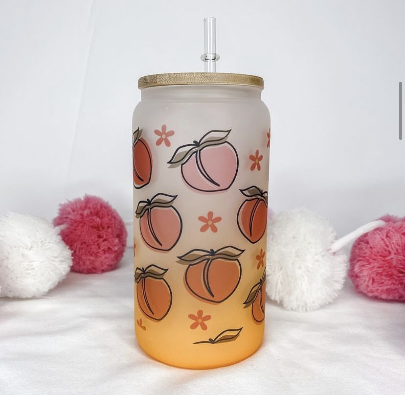 Peachy Glass Can