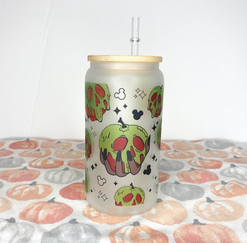 Poison Apple Glass Can
