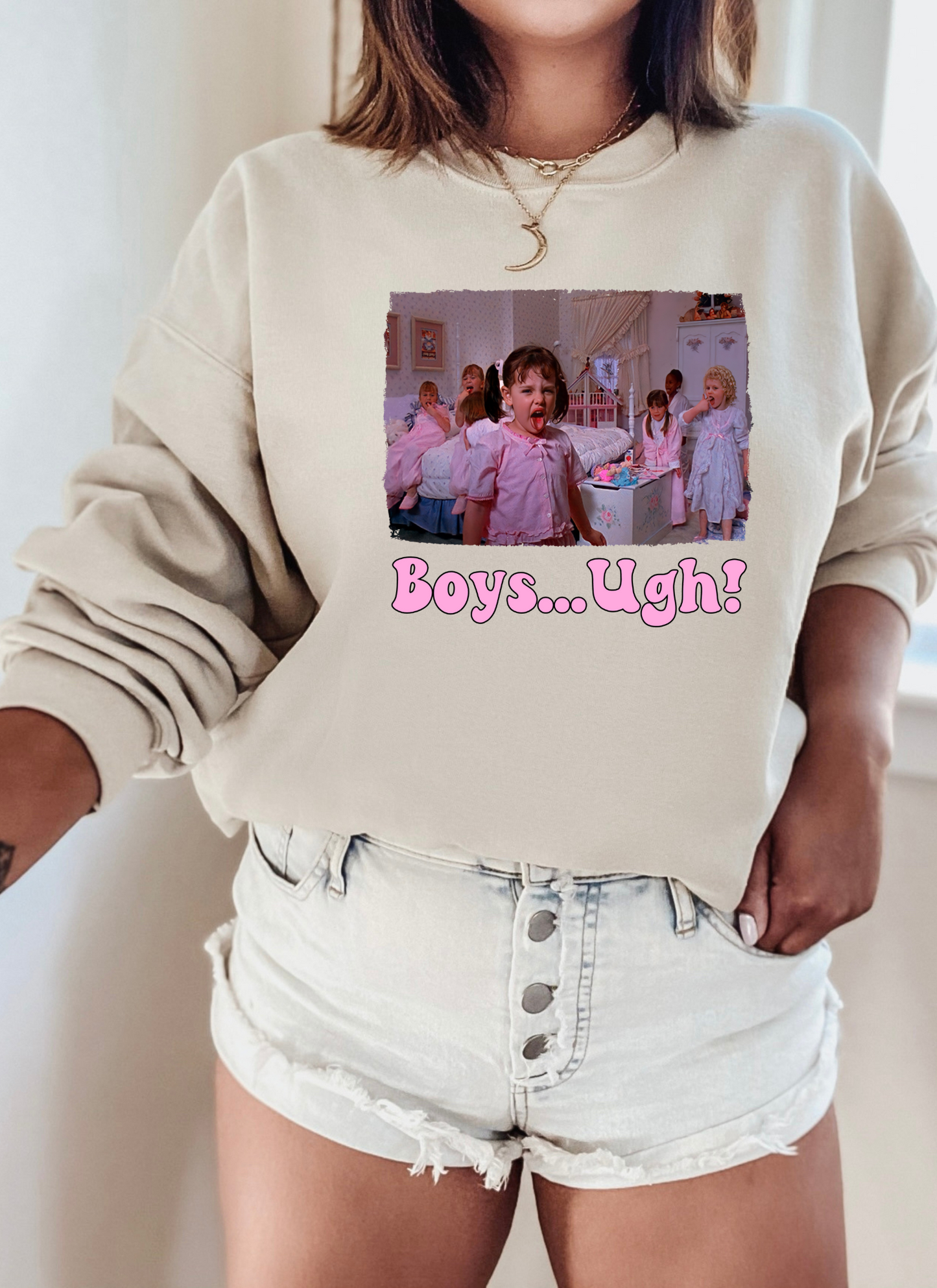 Boys! Ugh! Crewneck Sweater