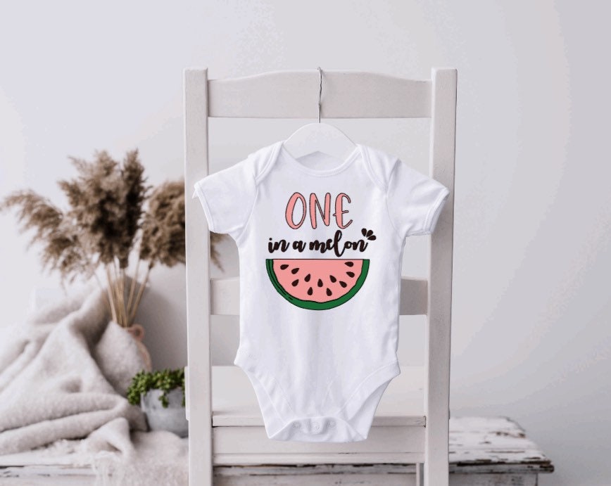 One in a Melon Birthday Onesie, First Birthday Onesie