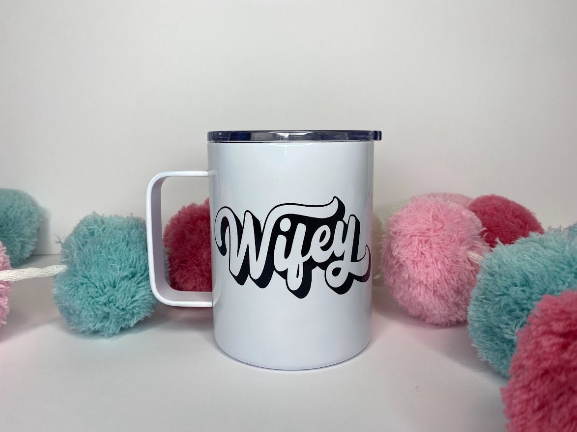 Hubby or Wifey Insulated Travel Mug