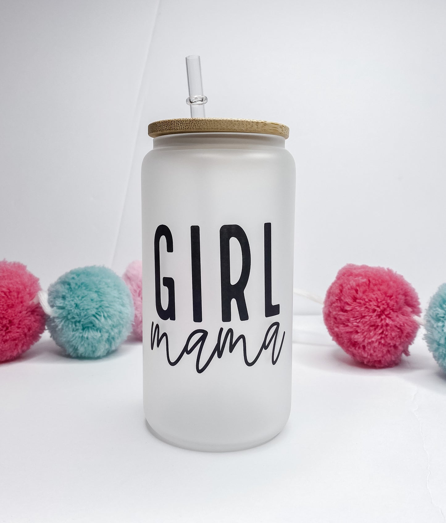 Girl Mama Glass Can