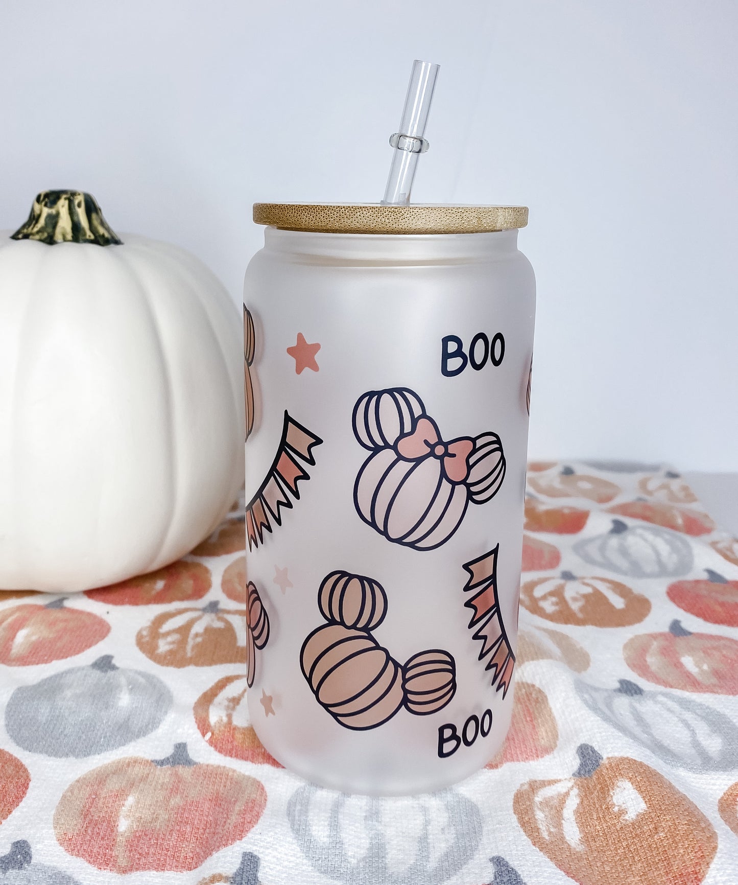 Magical Pumpkin Glass Can