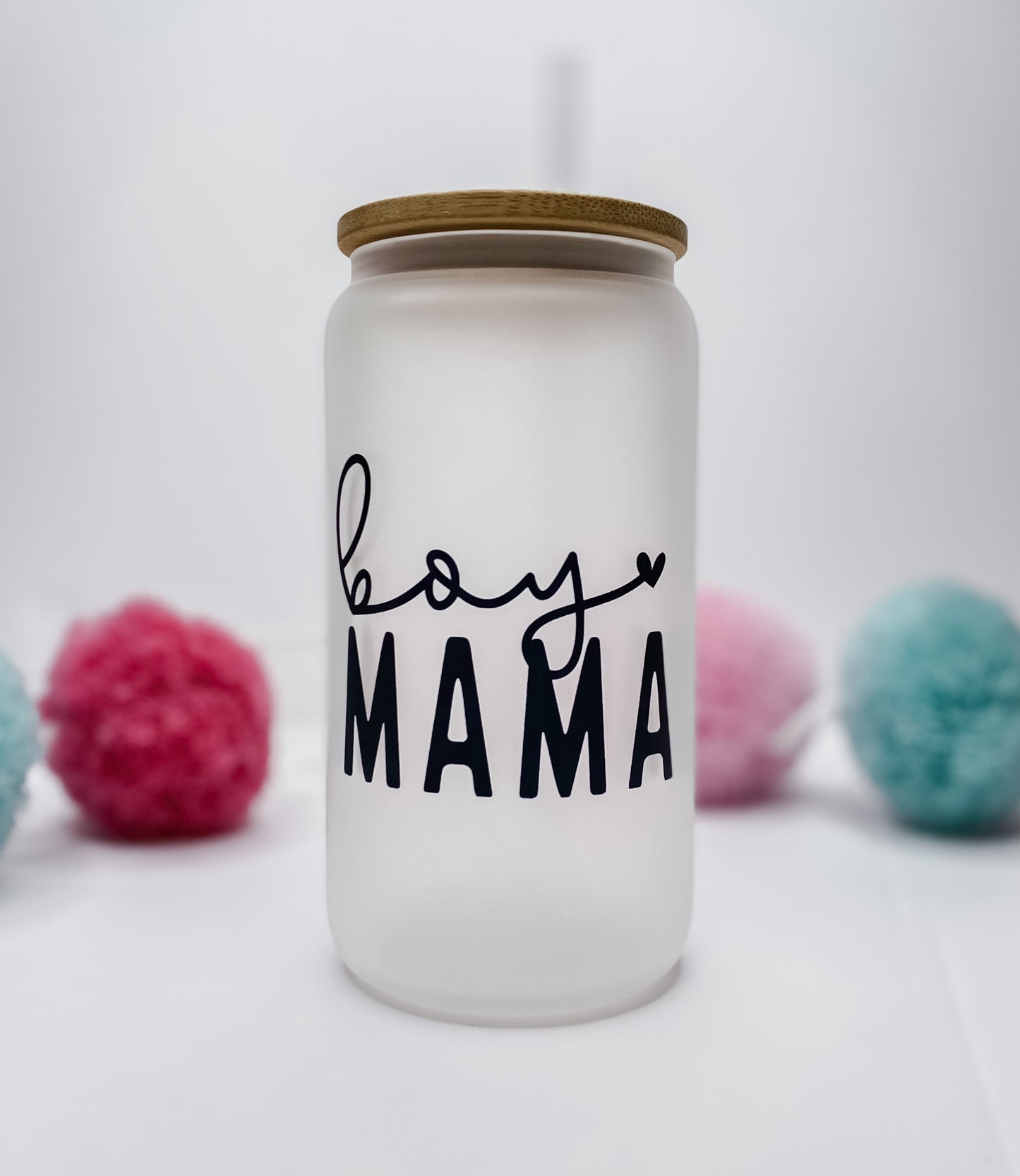 Boy Mama Glass Can