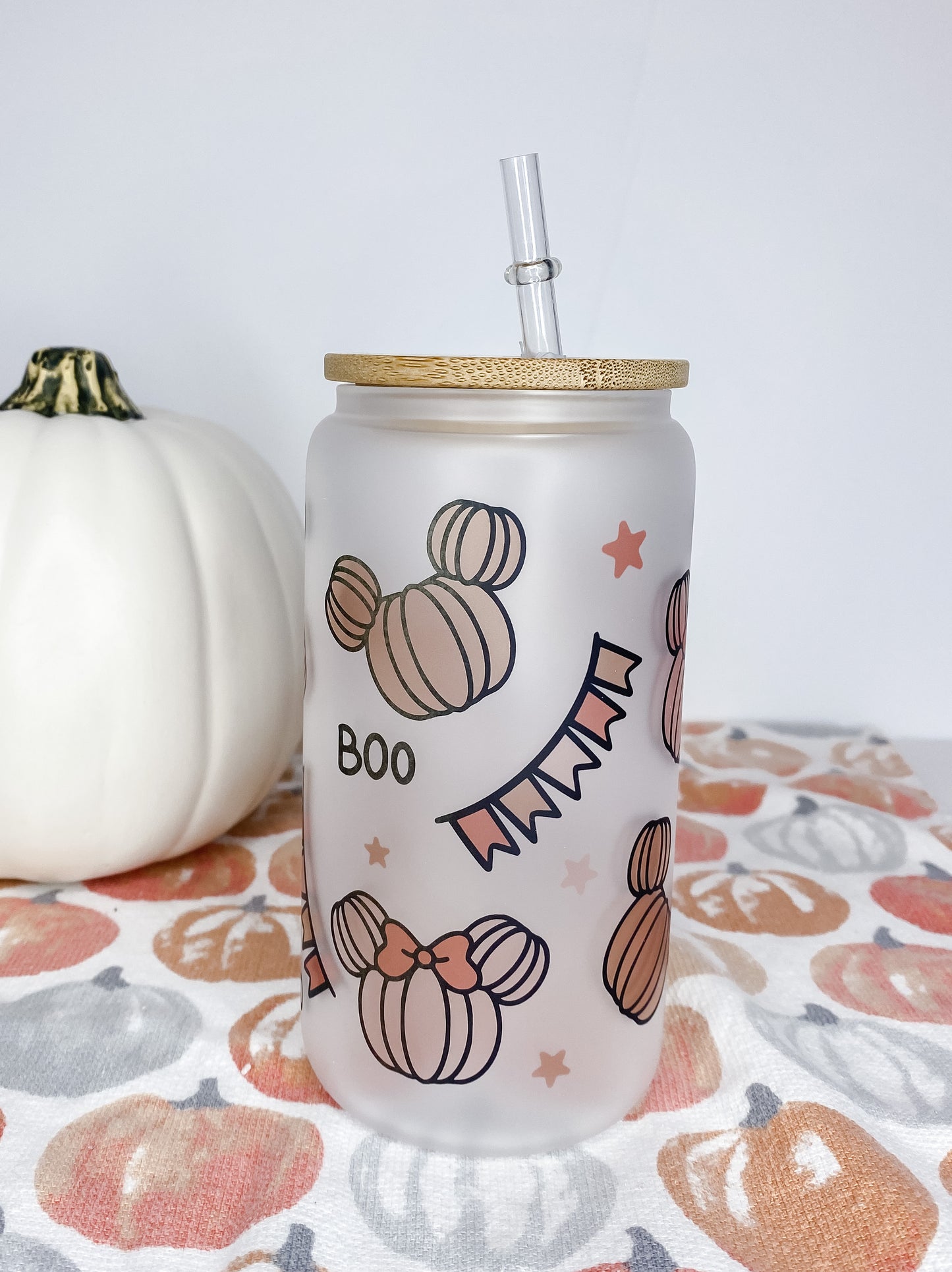 Magical Pumpkin Glass Can