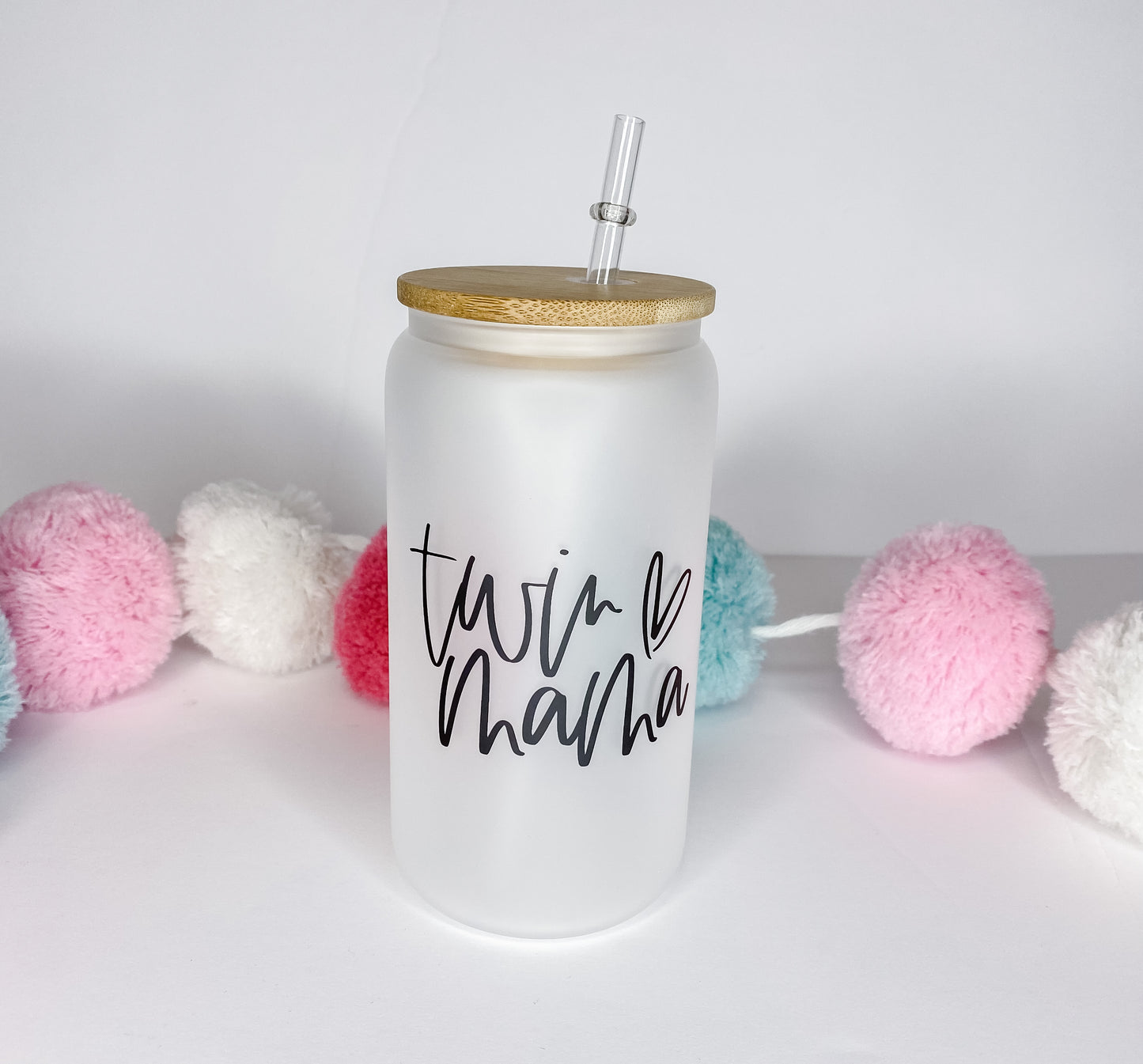 Twin Mama Glass Can