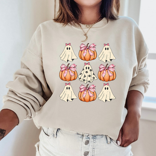 Bows, Ghosts & Pumpkins Crewneck