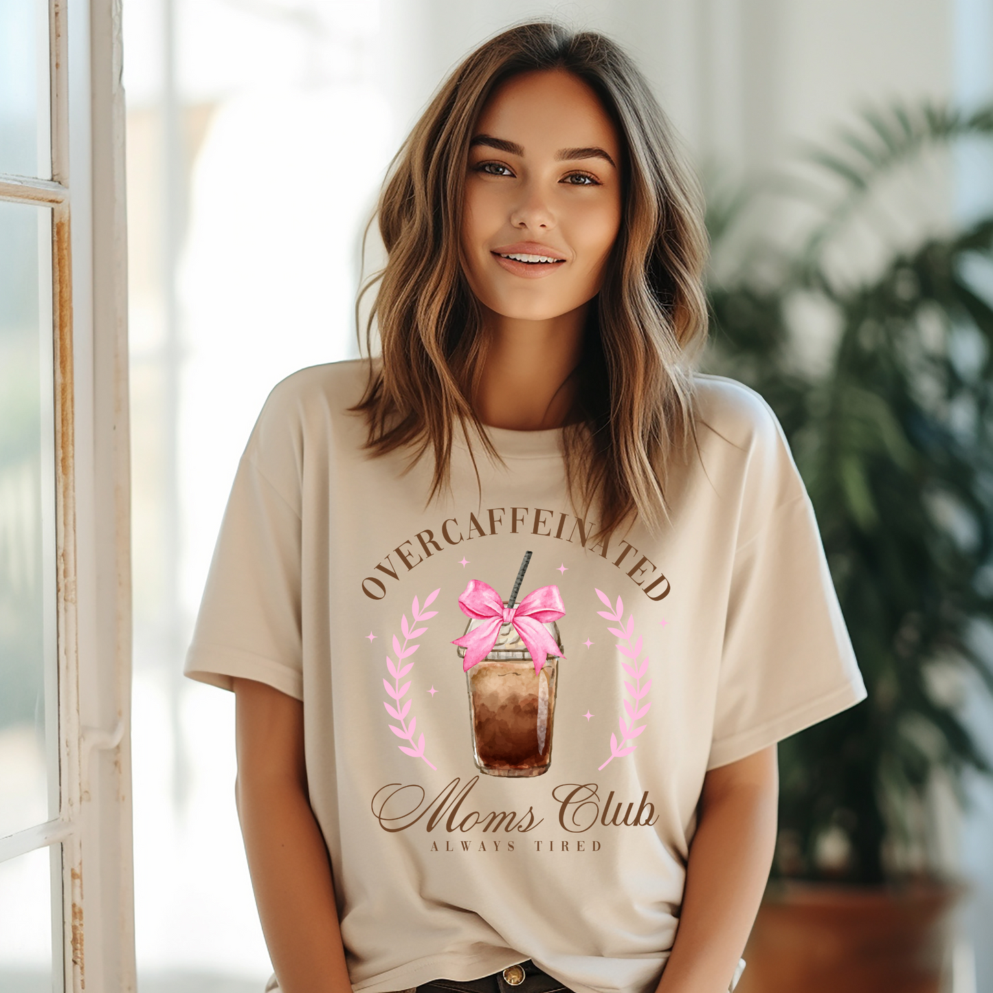 Overcaffeinated Moms Club Shirt or Crewneck