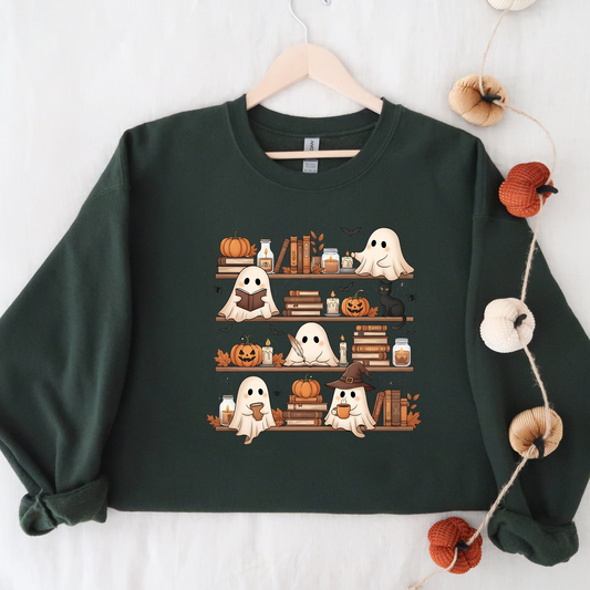 Ghost Friends Getting Cozy Crewneck Sweater