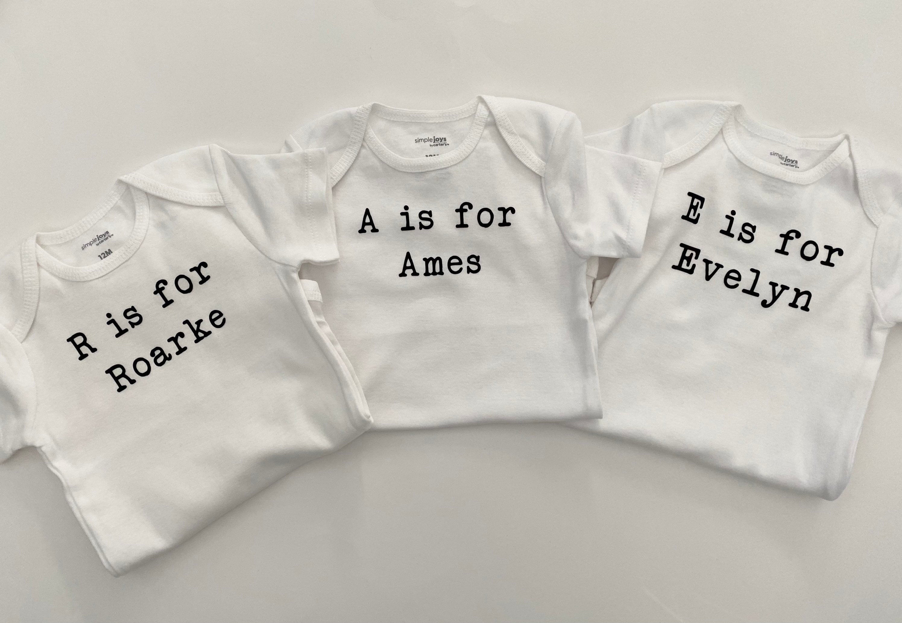 Baby name onesie best sale