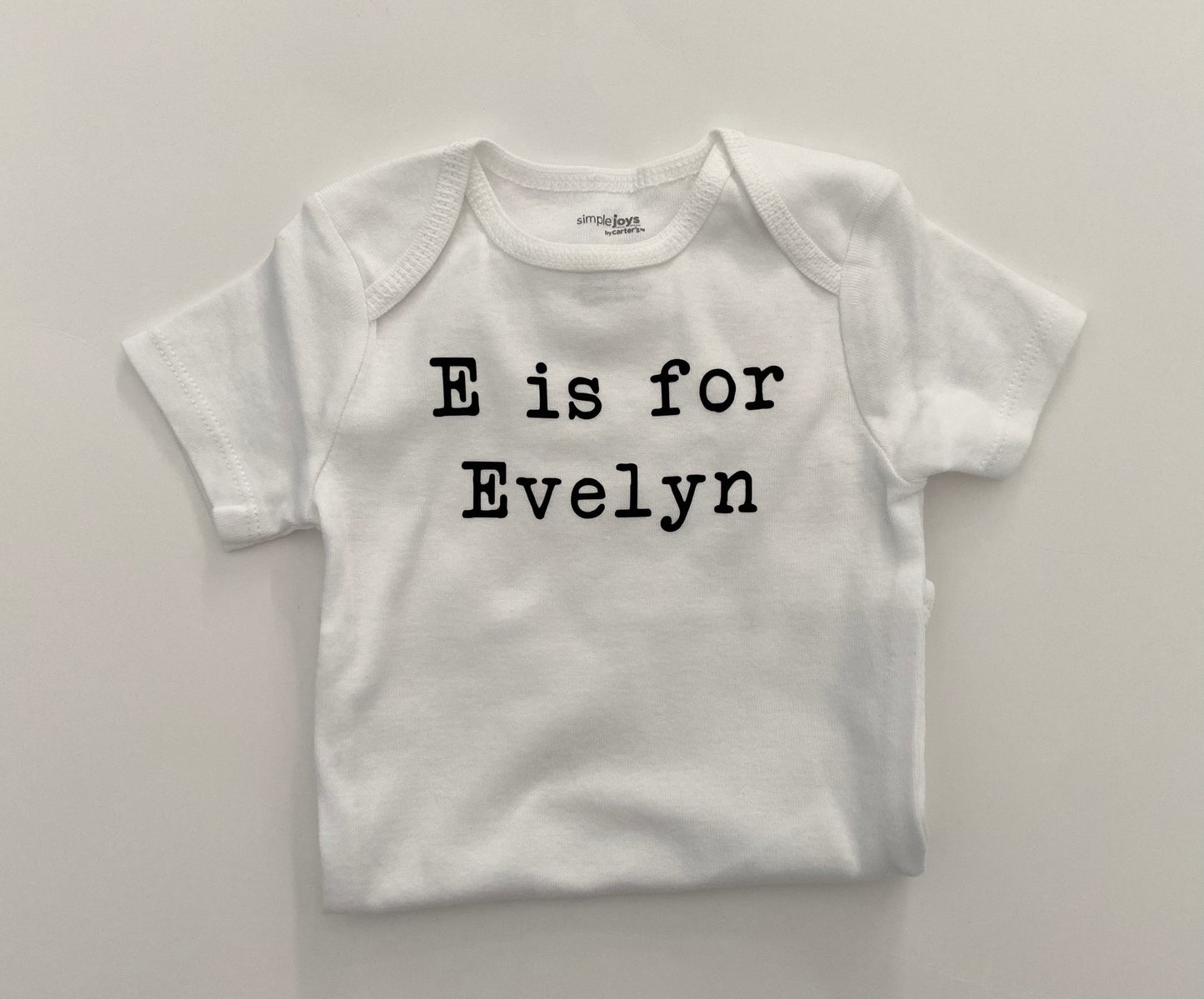 Custom Baby Name Onesie, Baby Name Reveal Onesie