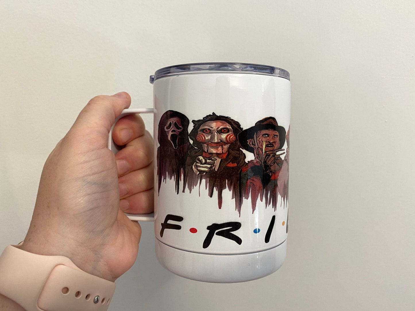 Friends Horror Movie Insulated Travel Mug