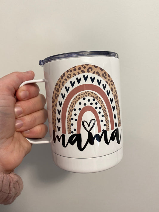 Mama Rainbow Insulated Travel Mug
