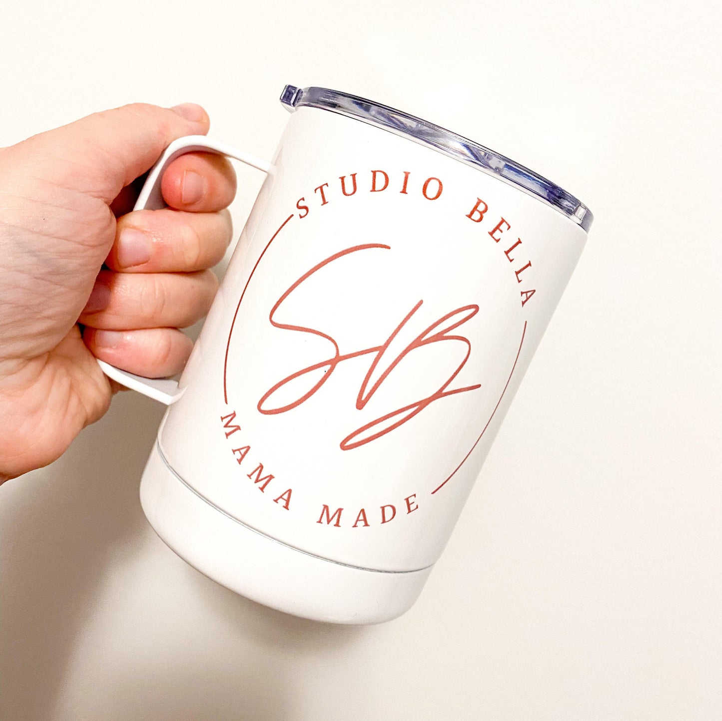 Custom with Business Logo Insulated Travel Mug