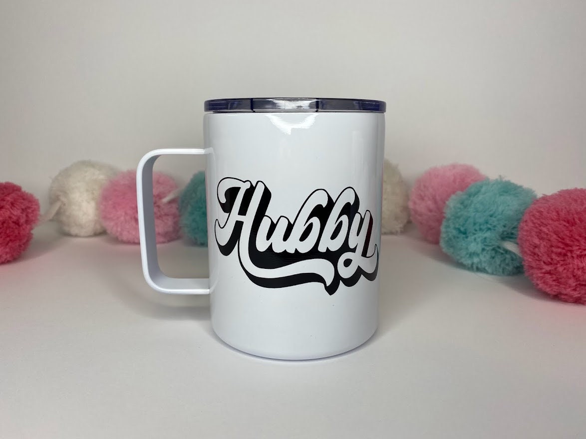 Hubby or Wifey Insulated Travel Mug