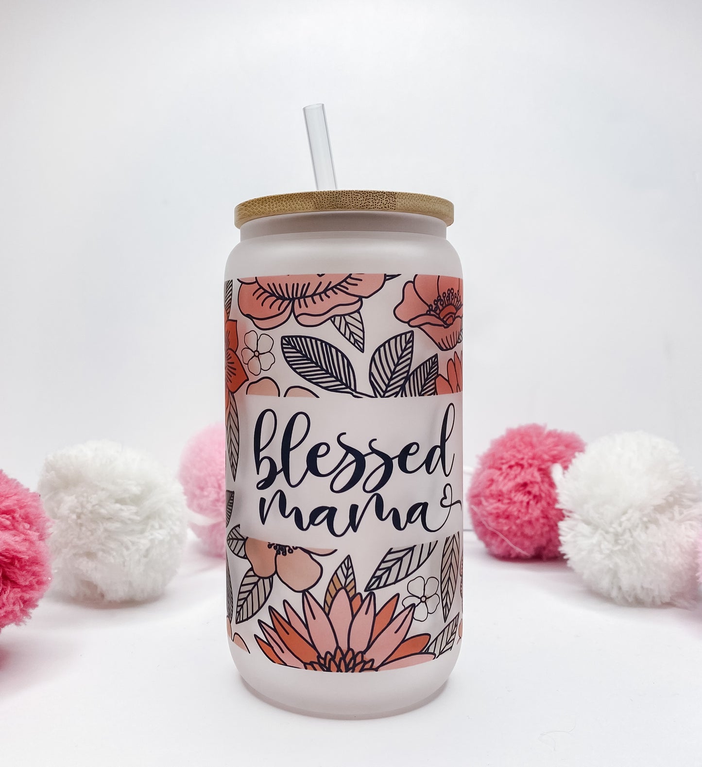 Blessed Mama Glass Can