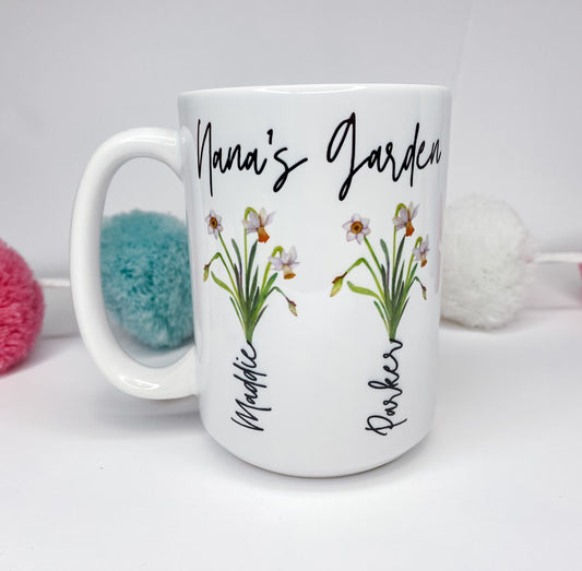 Customizable Mothers Day Garden Mugs