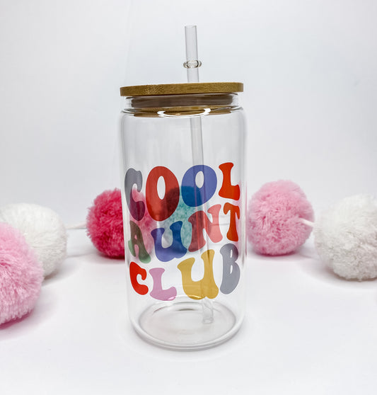 Cool Aunt Club Glass Can