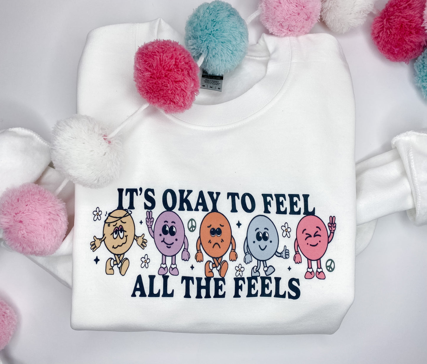 Its Ok To Feel All The Feels Crewneck Sweater